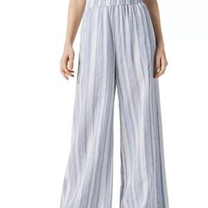 Splendid Raegan Stripe Blue and White Striped Wide-Leg Pants